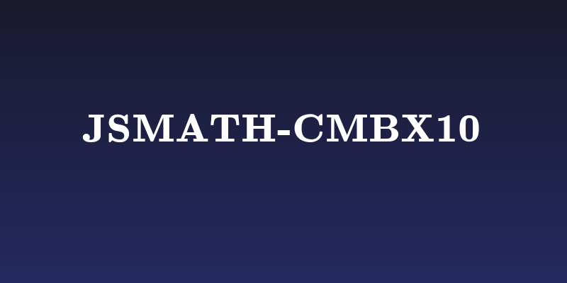 jsMath-cmbx10 Social Header