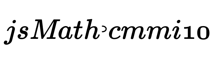 jsMath-cmmi10 Font
