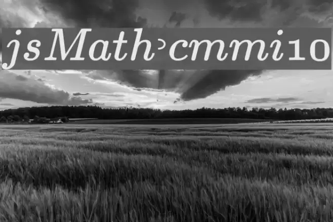 jsMath-cmmi10 Schriftart examples