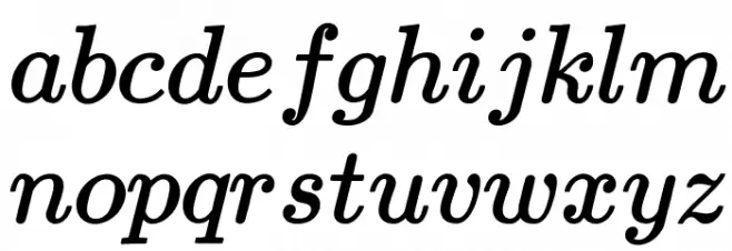 jsMath-cmmi10 Schriftart Kleinbuchstaben