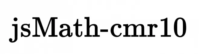 jsMath-cmr10  Free Fonts Download