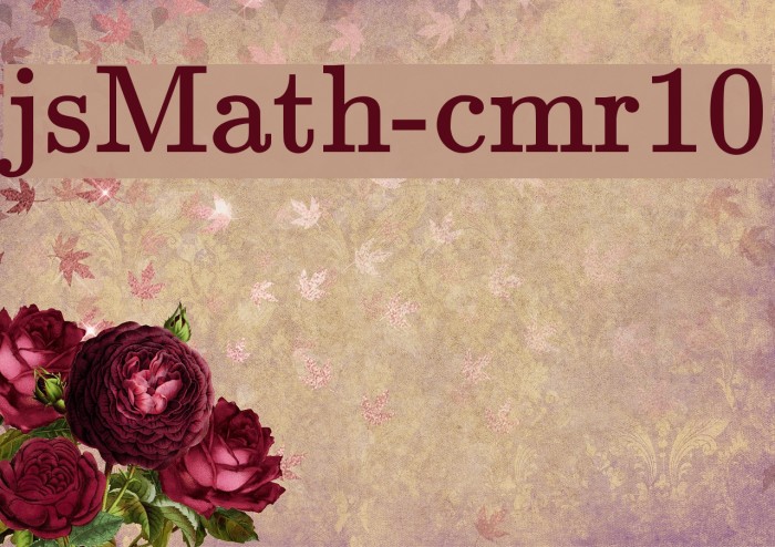 jsMath-cmr10 Font examples