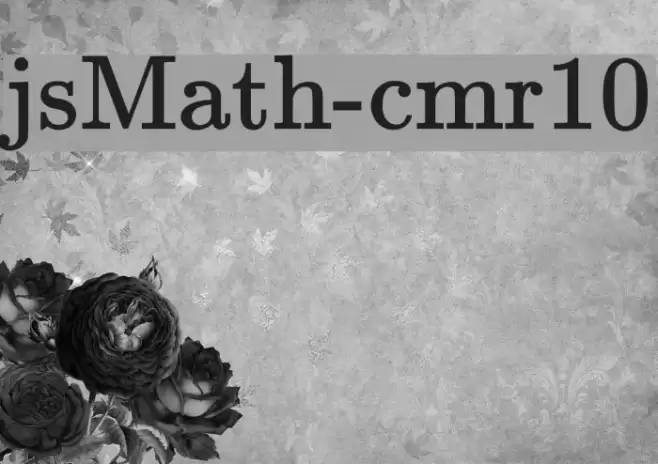 jsMath-cmr10 Шрифта examples