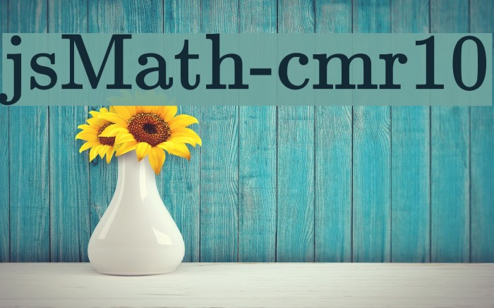 jsMath-cmr10 Font examples