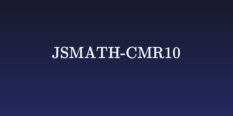 jsMath-cmr10 Social Header