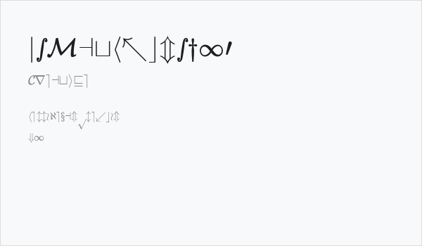 jsMath-cmsy10 Business Card