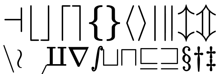 jsMath-cmsy10 Font LOWERCASE