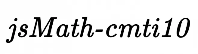 jsMath-cmti10  Free Fonts Download
