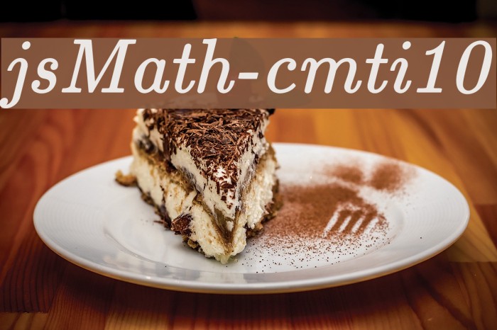 jsMath-cmti10 フォント examples
