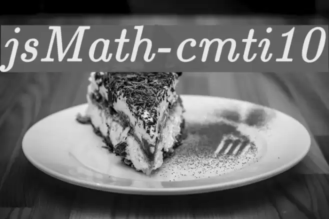 jsMath-cmti10 フォント examples