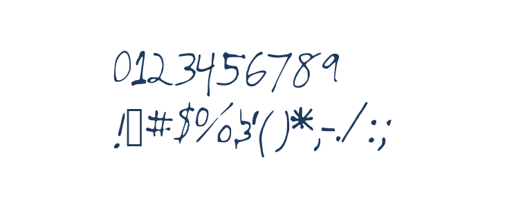 JTsVeryAmazingFont Other Characters