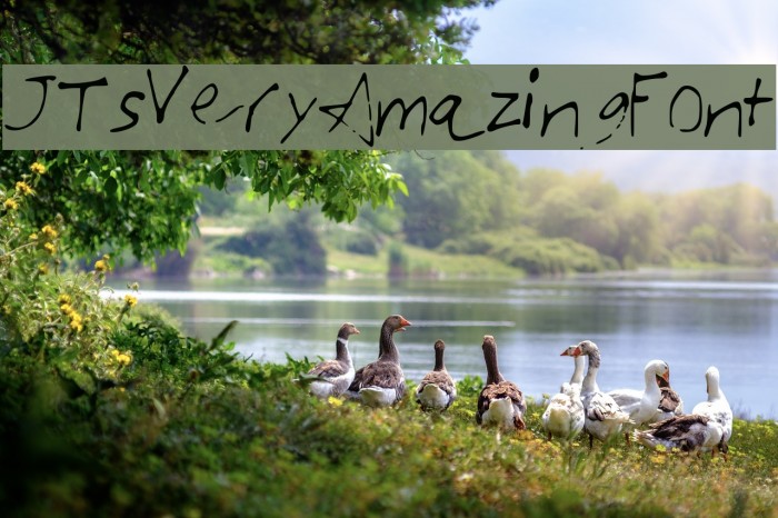 JTsVeryAmazingFont Example 1