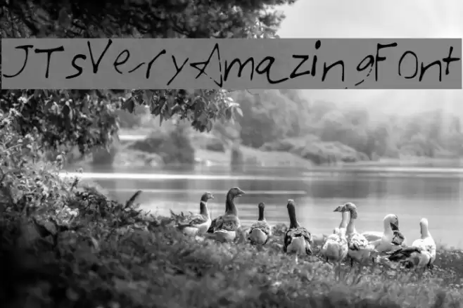 JTsVeryAmazingFont Font examples