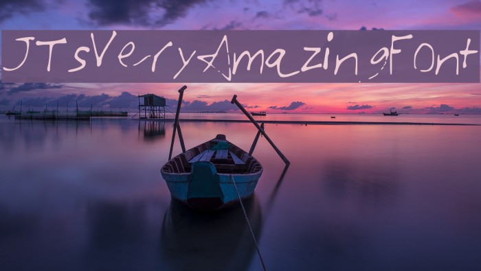 JTsVeryAmazingFont Example 2