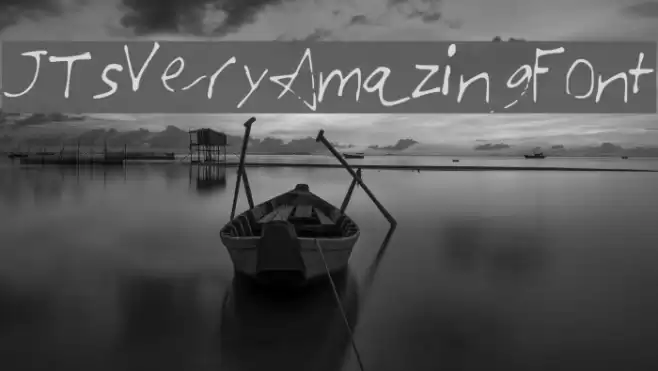 JTsVeryAmazingFont Font examples