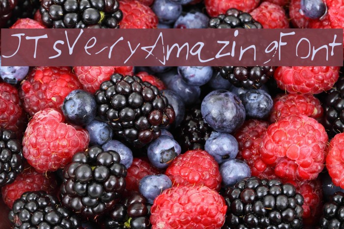 JTsVeryAmazingFont Example 3