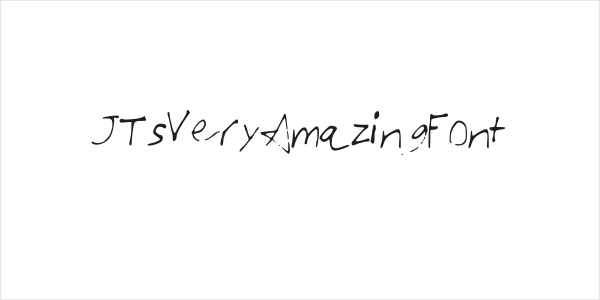 JTsVeryAmazingFont Logo