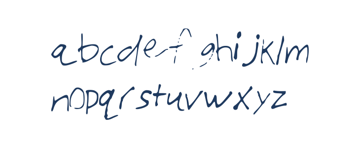 JTsVeryAmazingFont Lowercase