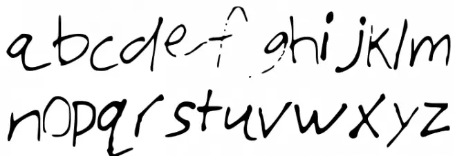 JTsVeryAmazingFont Font LOWERCASE