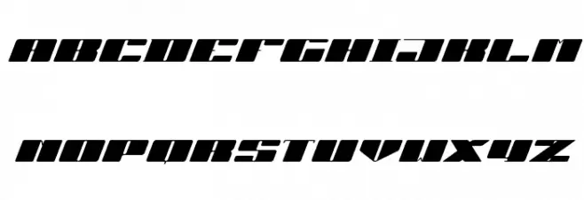 JUBY Rounded Black Italic フォント 大文字