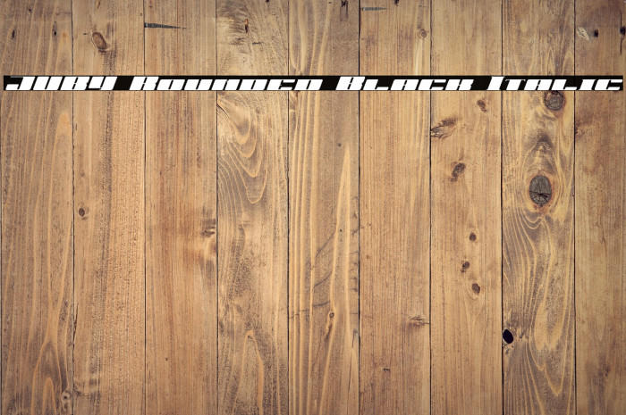 JUBY Rounded Black Italic Example 1