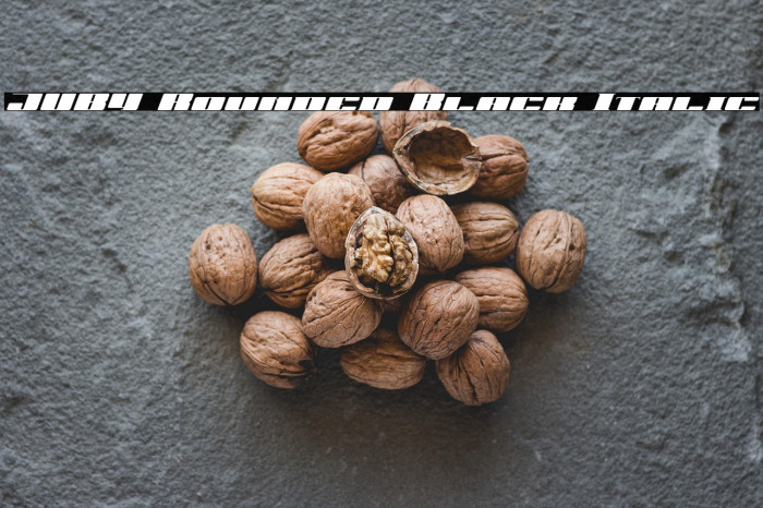 JUBY Rounded Black Italic Example 2