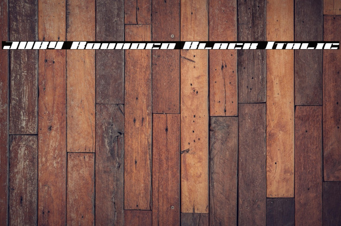 JUBY Rounded Black Italic Example 3