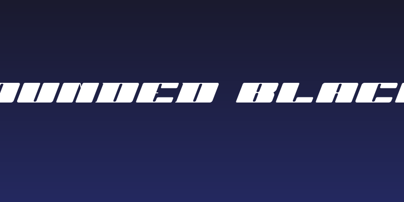 JUBY Rounded Black Italic Social Header