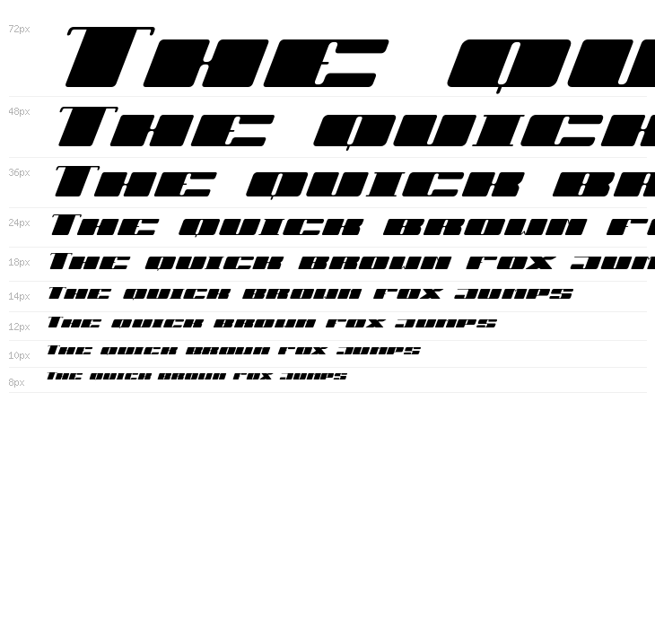 JUBY Rounded Black Italic Waterfall