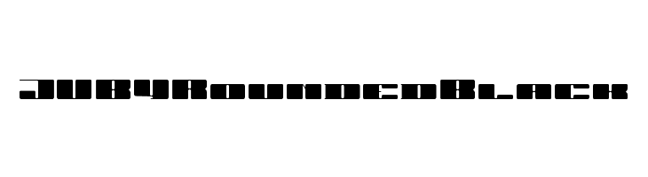 JUBY Rounded Black  لخطوط تنزيل