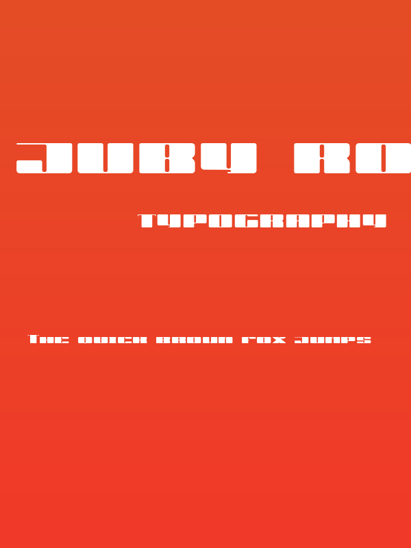 JUBY Rounded Black Poster