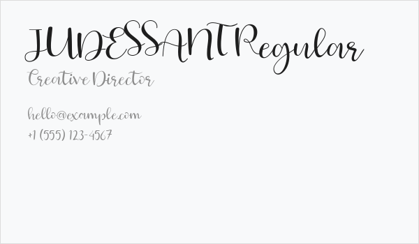 JUDESSANT Regular Business Card