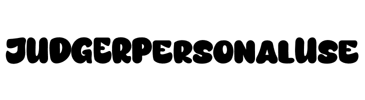 JUDGER Personal Use  Descarca Fonturi Gratis