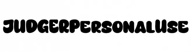 JUDGER Personal Use  Frei Schriftart Herunterladen