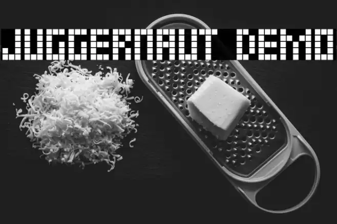 JUGGERNAUT demo Font examples