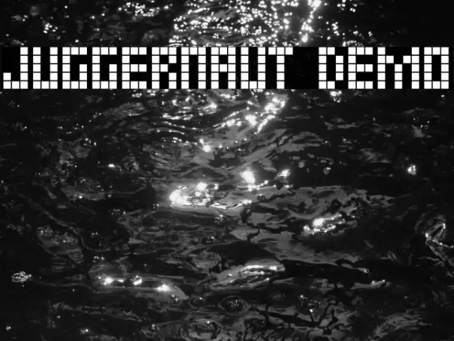 JUGGERNAUT demo Font examples