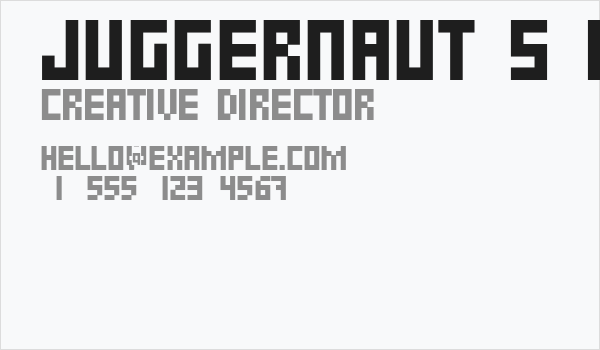 JUGGERNAUT s demo Business Card