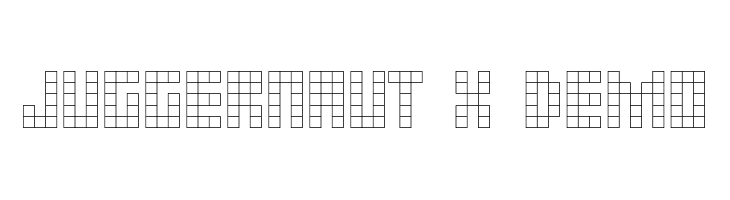 JUGGERNAUT x demo  font caratteri gratis