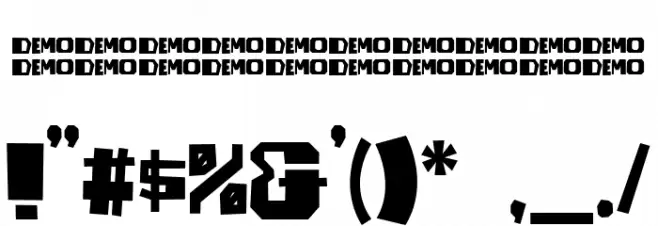 JUGGLERdemo Font OTHER CHARS