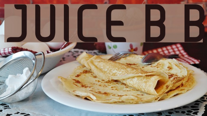 JUICE Bold Bold Font examples