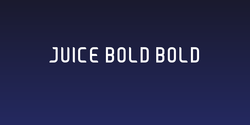 JUICE Bold Bold Social Header
