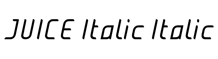 JUICE Italic Italic Font