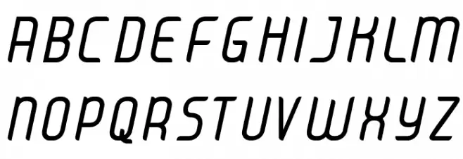 JUICE Italic Italic 字体 大写