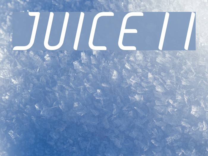 JUICE Italic Italic Font examples