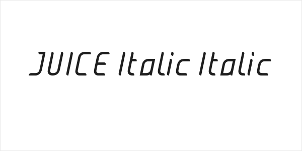 JUICE Italic Italic Logo