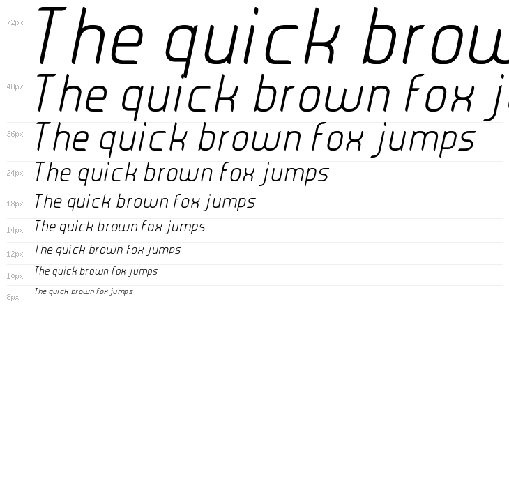 JUICE Light Italic Italic Waterfall