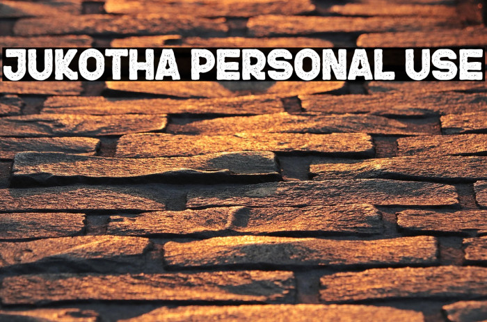 JUKOTHA Personal Use Example 3