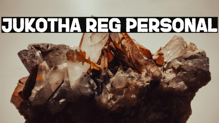 JUKOTHA Reg Personal Example 2