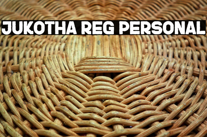 JUKOTHA Reg Personal Example 3