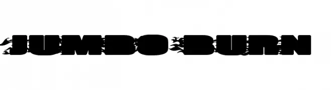JUMBO BURN  Frei Schriftart Herunterladen